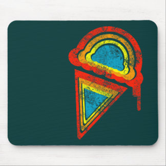 ice cream retro rainbowz mouse pad