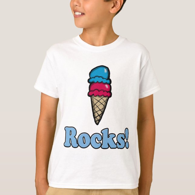 Ice Cream Rocks T-Shirt (Front)
