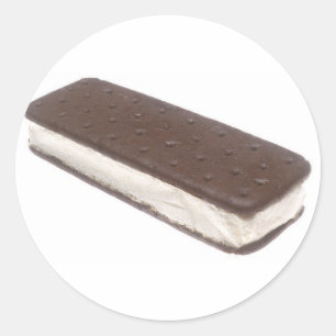 Ice Cream Sandwich Classic Round Sticker