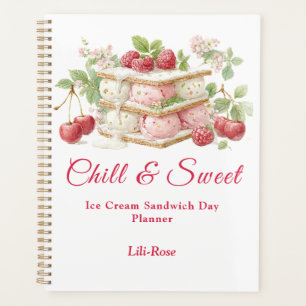 Ice Cream Sandwich Day Watercolor Planner