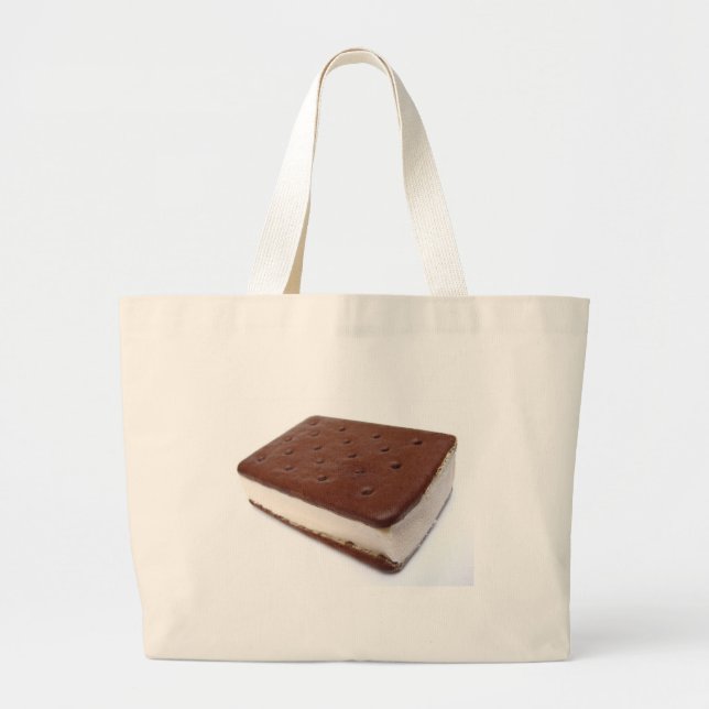 Ice Cream Sandwich Large Tote Bag (Front)