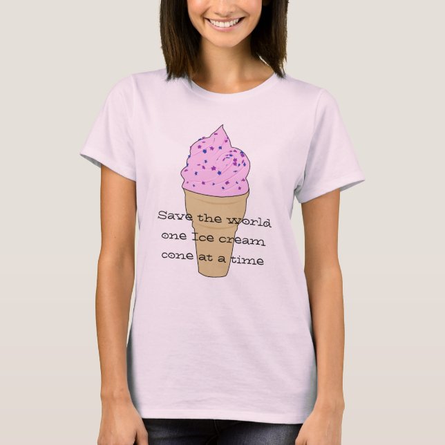 Ice Cream Saves T-Shirt (Front)