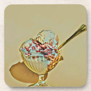 Ice cream scoop coaster