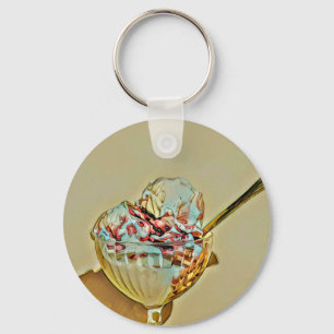 Ice cream scoop keychain