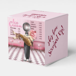 Ice cream Scooped Up Bridal Shower Favor Box