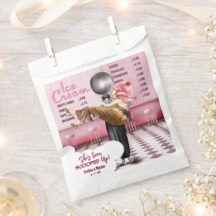 Ice cream Scooped Up Bridal Shower Favour Bag