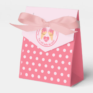 Ice Cream Scoops Cute Romantic Valentine's Day Favor Box