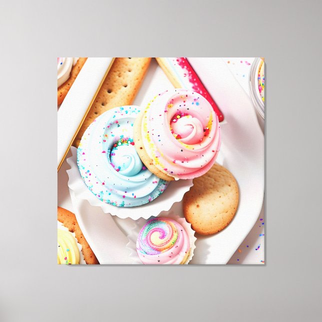 Ice Cream Seven Canvas Print (Front)