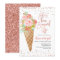 Ice cream she’s been scooped bridal shower invitat