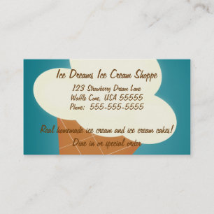 Ice Cream Shop Business Card