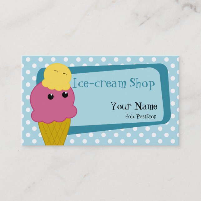 Ice-cream Shop Business card (Front)