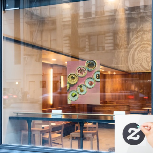 Ice cream shop decor window cling (Cafe Window)