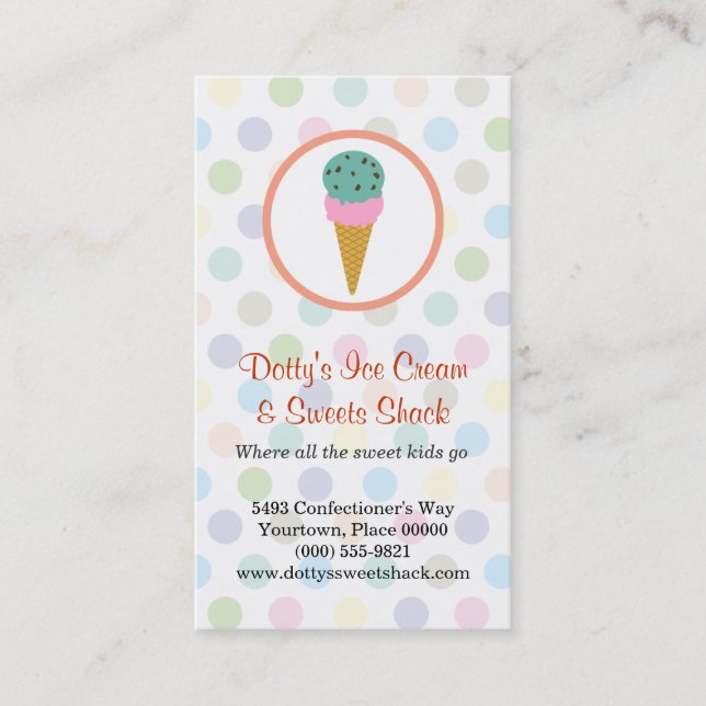 Ice Cream Shop Loyalty Rewards (Front)
