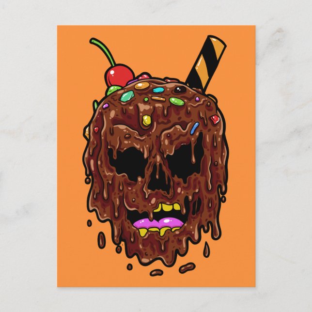 Ice Cream Skull postcard (Front)