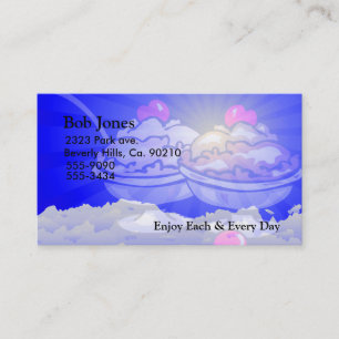 Ice Cream Skyline Business Card