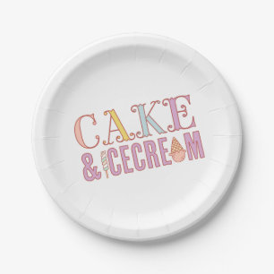 ICE CREAM SOCIAL birthday party plates