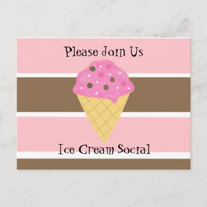Ice Cream Social Invitation | Zazzle.ca