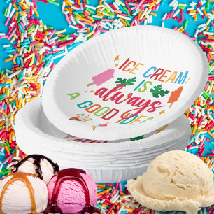 Ice Cream Social Paper Plate