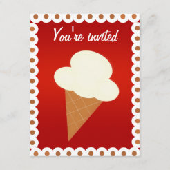 Ice Cream Social Invitations | Zazzle CA