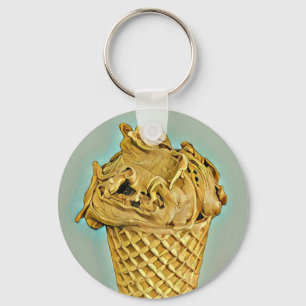 Ice cream sprinkles keychain
