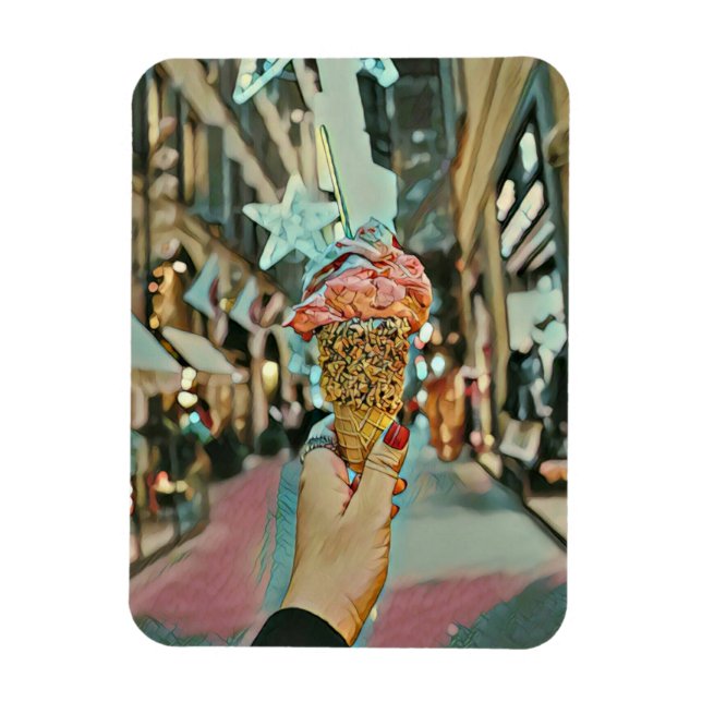 Ice cream sprinkles magnet (Vertical)