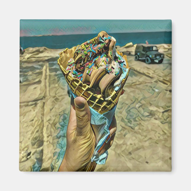 Ice cream sprinkles magnet (Front)