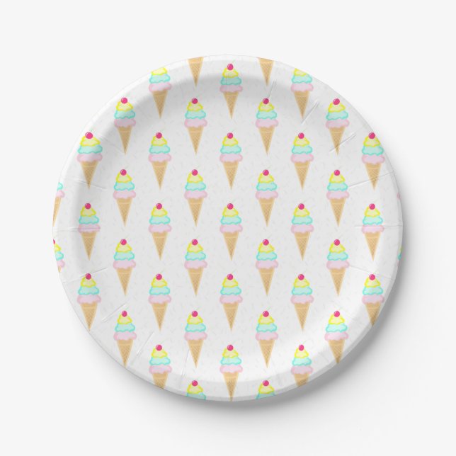 Ice Cream Sprinkles - Paper Plates (Front)