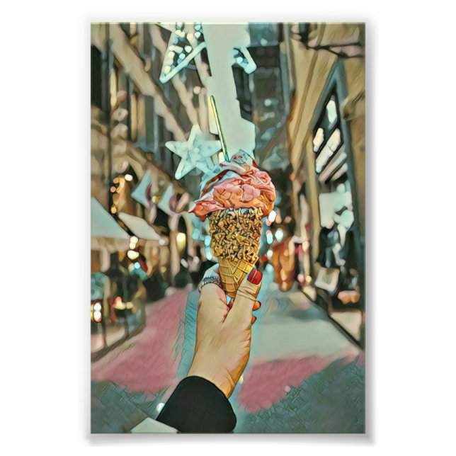 Ice cream sprinkles photo print (Front)