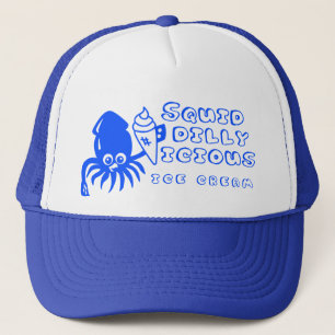 Ice Cream Squid Hat - Blue
