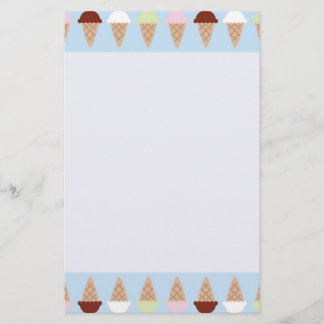 Ice Cream Stationary Stationery