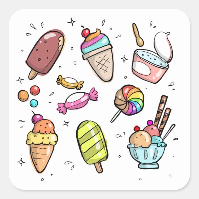 Ice Cream Stickers (Front)
