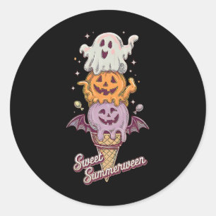 Ice Cream Summer Popsicle Halloween Sweet Summerwe Classic Round Sticker