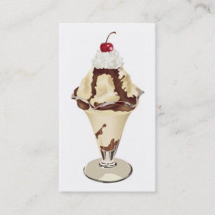 Ice Cream Sundae Business Card