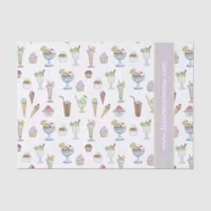 Ice Cream Sundae Collage Tissue Paper