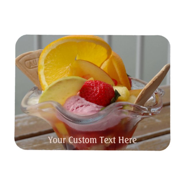 Ice Cream Sundae custom magnet (Horizontal)