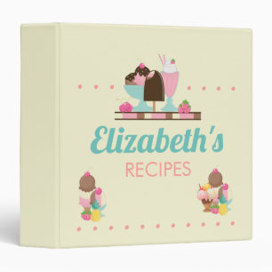 Ice Cream Sundae Delicious Treats Binder