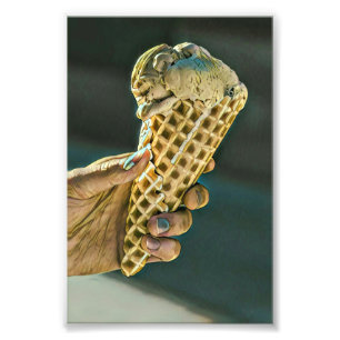 Ice cream sundae for kids photo print