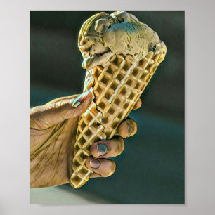 Ice cream sundae for kids poster