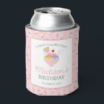 Ice Cream Sundae Heres the Scoop Birthday Favour Can Cooler<br><div class="desc">Here’s the Scoop! A fun ice cream sundae theme party collection made for birthdays of all ages! Featuring sweet ice cream scoops,  pastel sprinkles,  and don’t forget the cherry on top. It’s a recipe for a celebration that everyone will love.</div>
