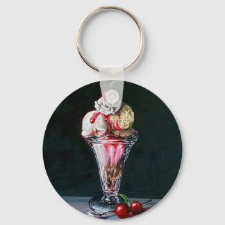 Ice Cream Sundae Keychain