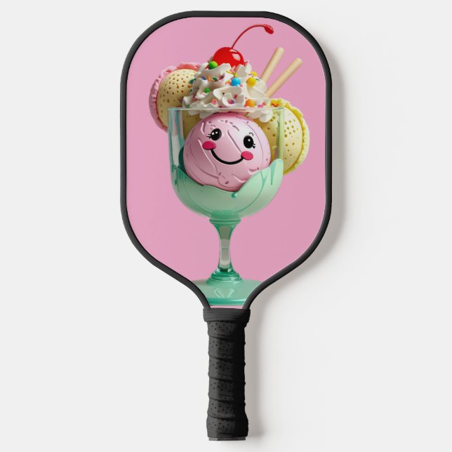 Ice Cream Sundae Pickleball Pickleball Paddle (Front)