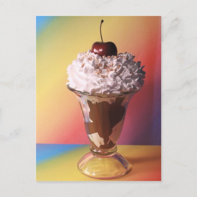 Ice Cream Sundae Postcard (Front)
