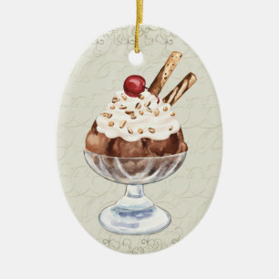 Ice Cream Sundae - SRF Ceramic Ornament