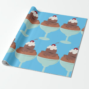 Ice Cream Sundae Wrapping Paper