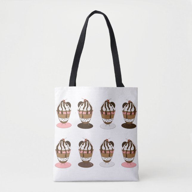 Ice Cream Sundaes Tote Bag (Front)
