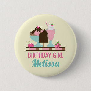 Ice Cream Sweet Treats 2 Inch Round Button