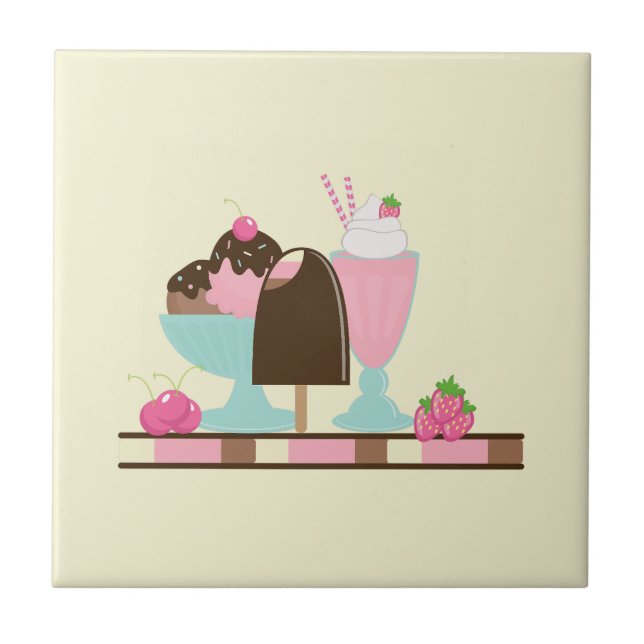 Ice Cream Sweet Treats Tile (Front)