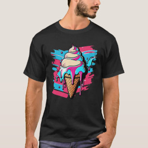 Ice Cream Synthwave 80s Retrowave Aesthetic  1 T-Shirt