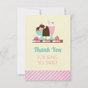 Ice Cream - Thank You for being so Sweet Card