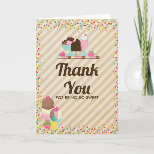 Ice Cream - Thank You for being so Sweet Card